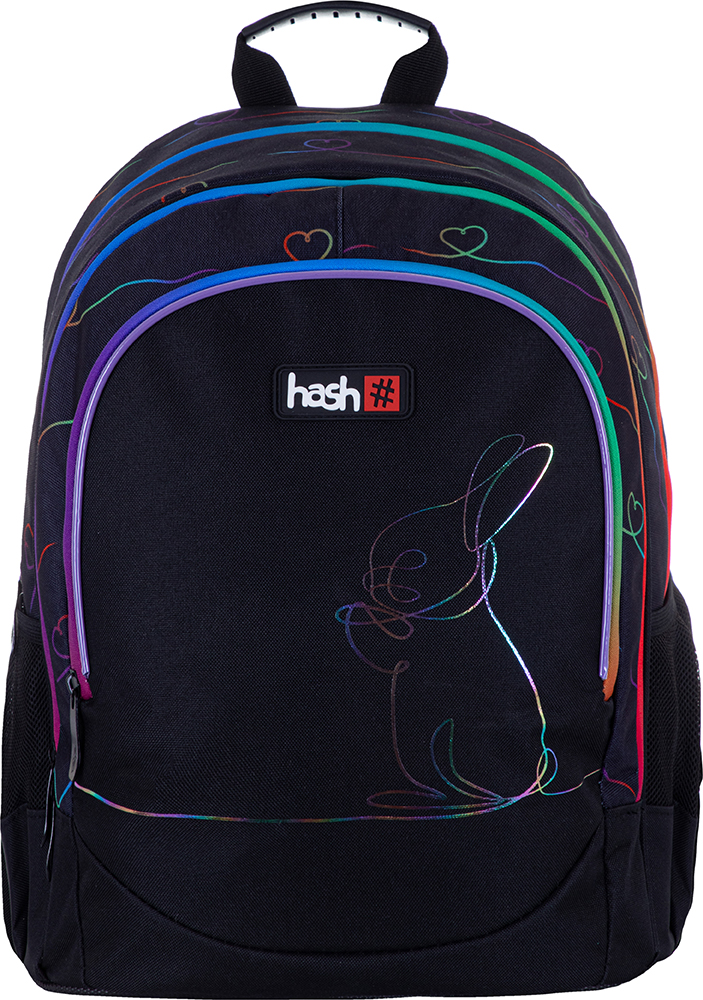 Рюкзак AB350 Rainbow bunny 3 відділення 2 кишені