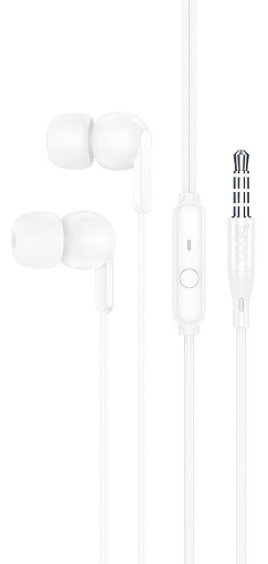 Навушники вакуумні M124 white+мікрофон