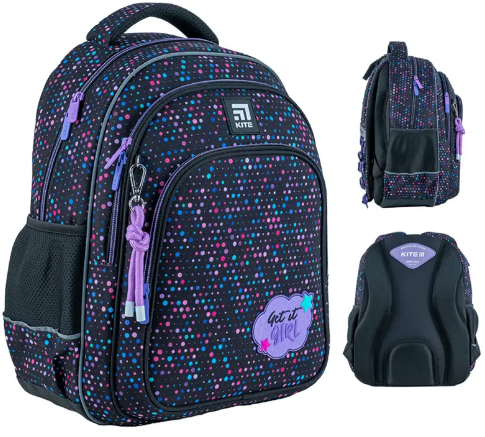 Рюкзак Education Get It Girl 3 відділення, 2 кишені, 27×38см