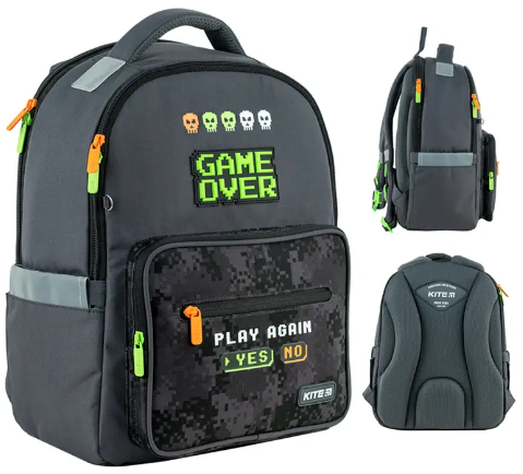 Рюкзак Education Game Over 2 відділення, 4 кишені