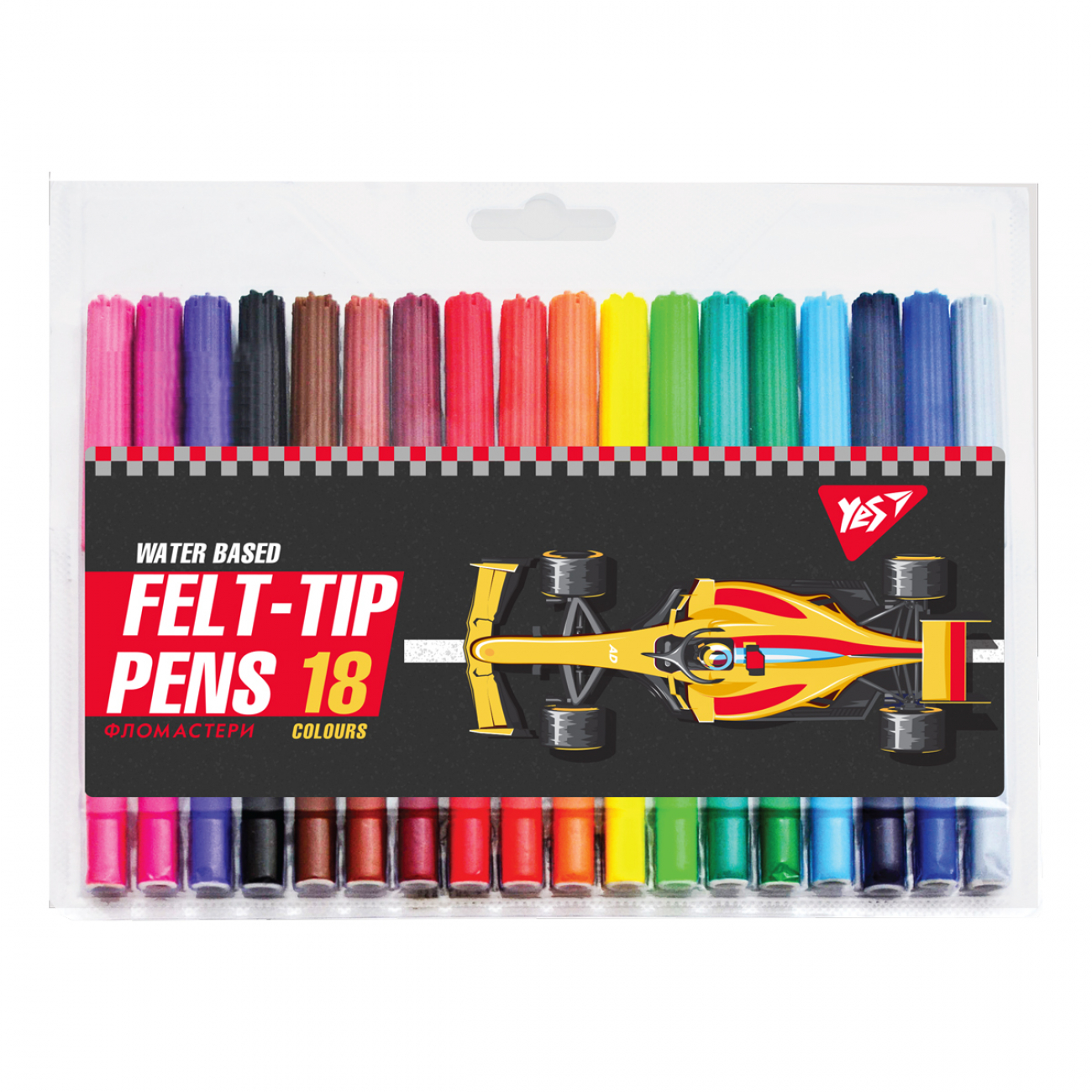 Фломастери 18 кольорів «Race legend»