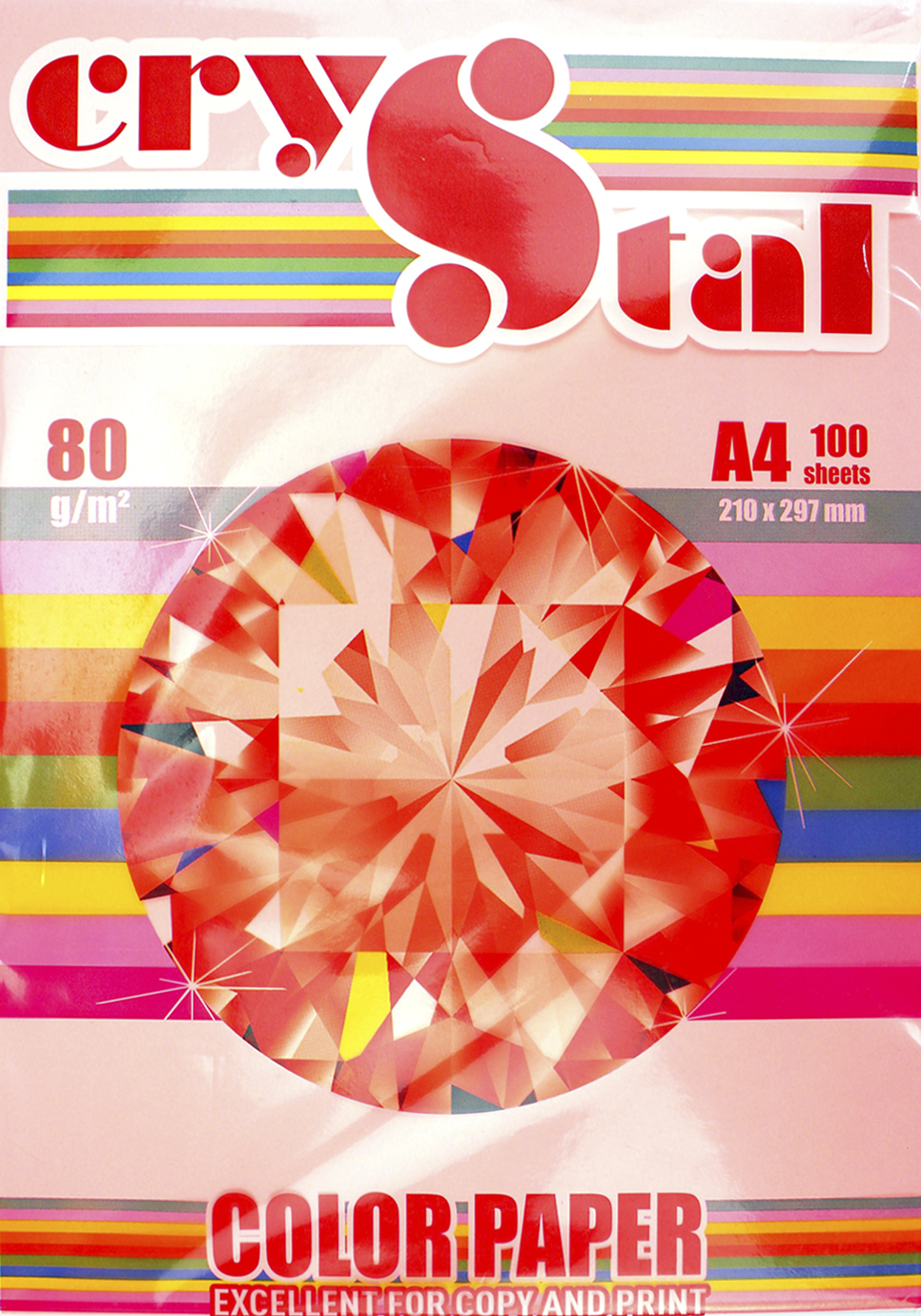Папір кольоровий А4 80г/м неон Color Paper Neon Pink 342 (рожевий)