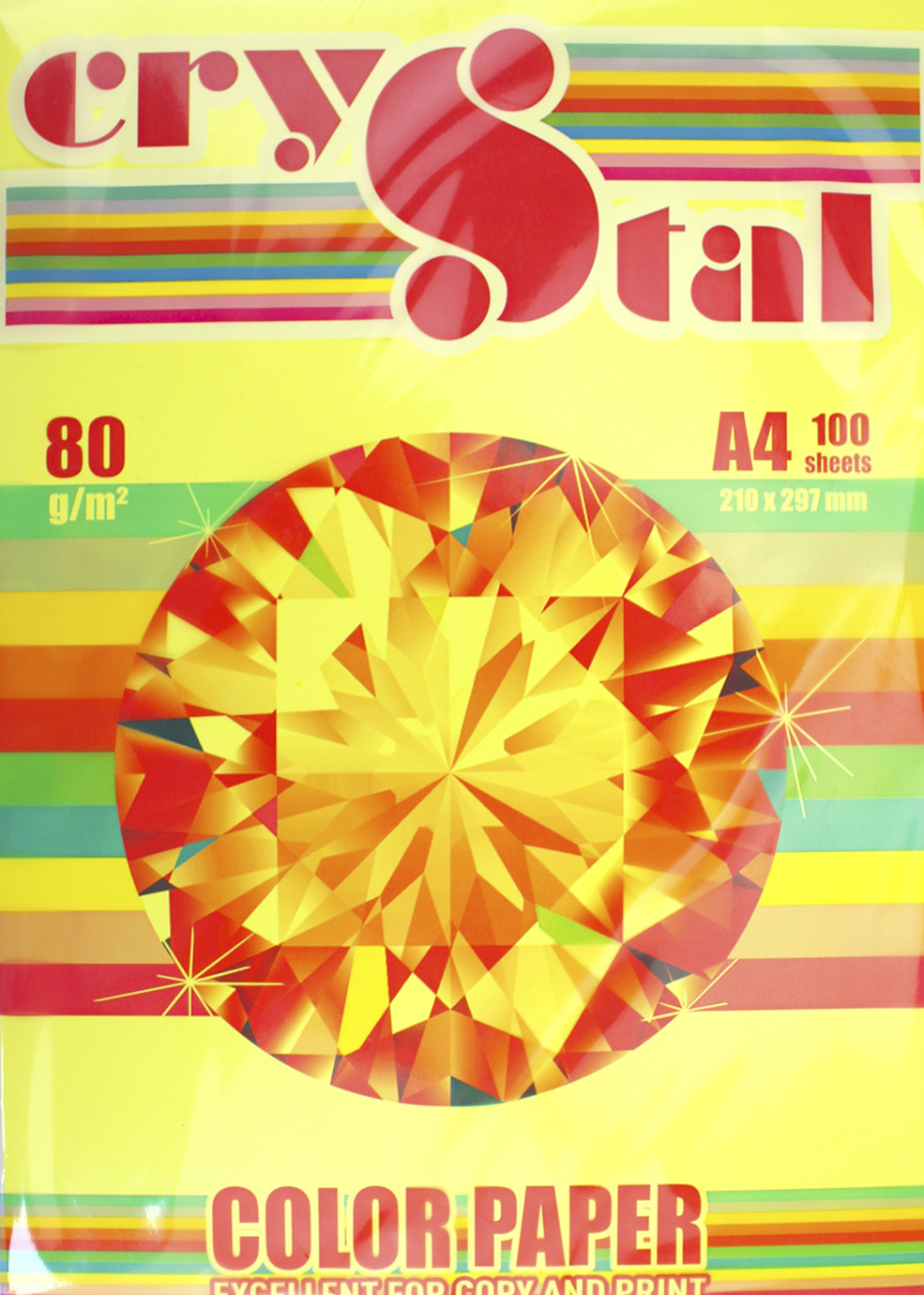 Папір кольоровий А4 80г/м неон Color Paper Neon Yellow 363 (жовтий)