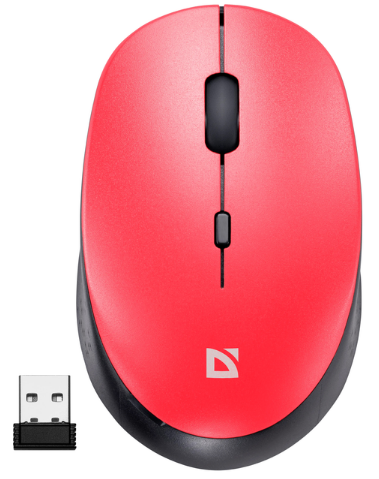 Мишка BT Auris MB-027 «безшумна» (1600dpi) red