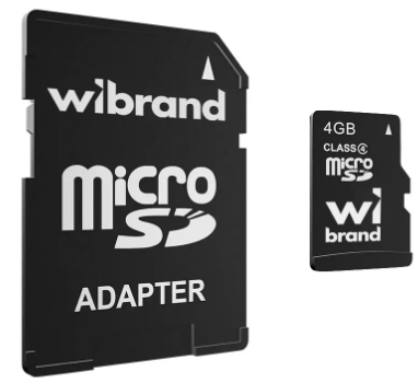 Карта пам`яті 4GB Micro-SDHC class4 (adapter SD)