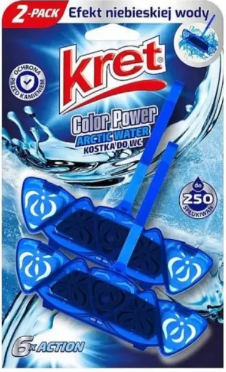 Підвісний блок д/туалету твердий «Kret» Arctic water 2×40мл
