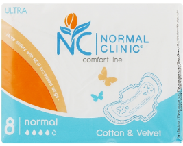 Прокладки «Clinic» Comfort cotton&velvet 10 шт
