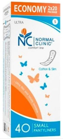 Прокладки щоденник «Clinic» ultra cotton&slim 40 шт