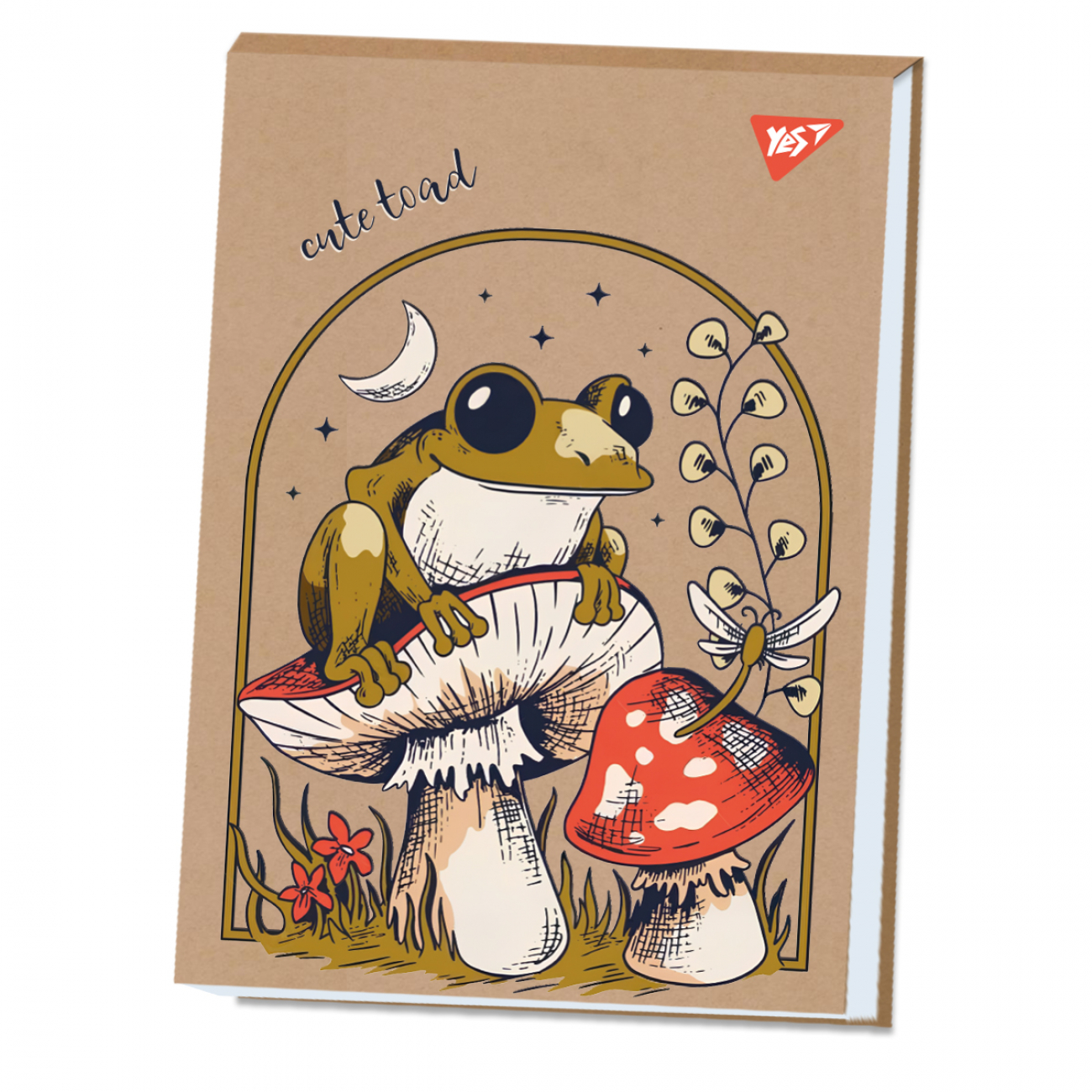 Альбом для малювання склейка 40/100 А4 «Frog» крафт білила