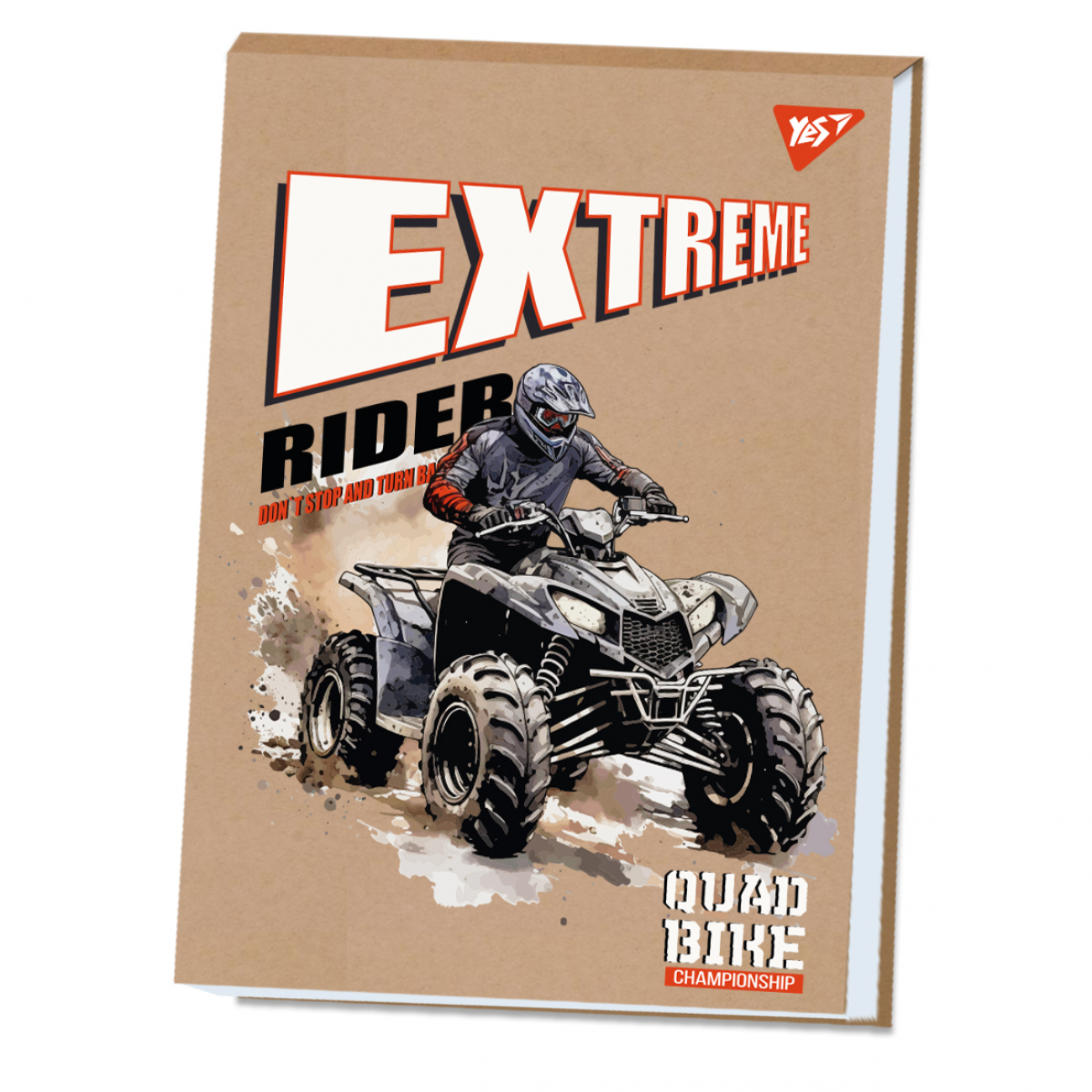Альбом для малювання склейка 20/100 А4 «Extreme rider» крафт білила