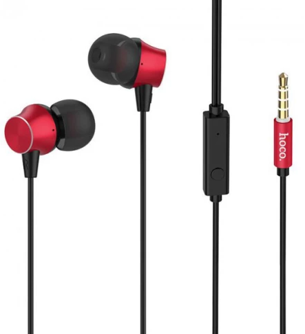 Навушники вакуумні M51 1,2м red+мікрофон