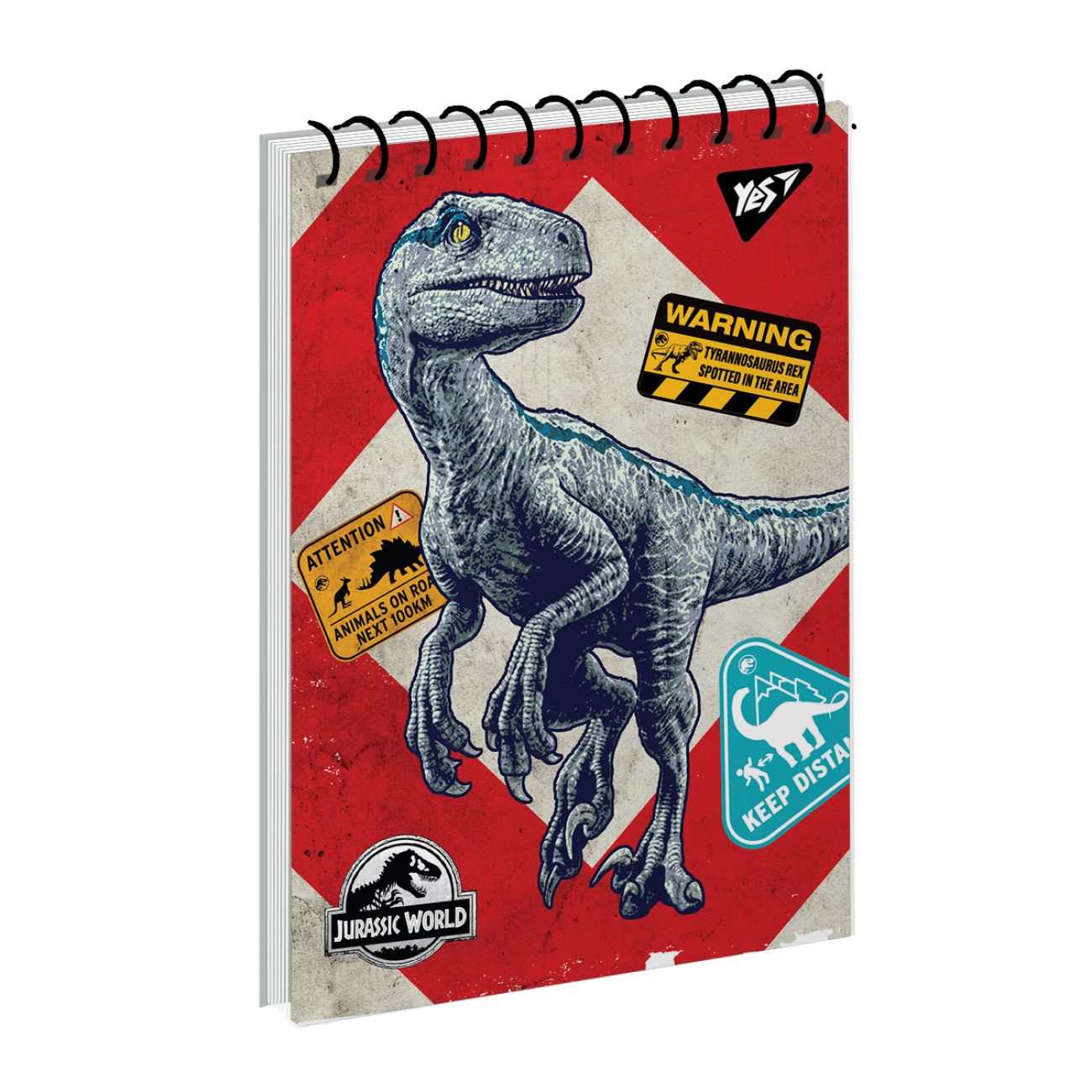 Блокнот пруж. А6 80 аркушів клітинка Jurassic World. Dino tracker