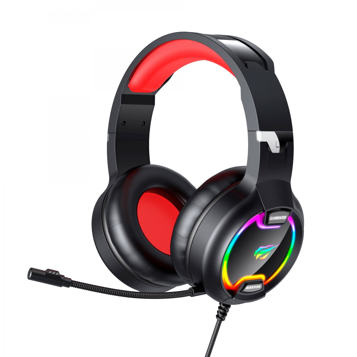 Навушники Gaming HV-H2233d black/red+мікрофон