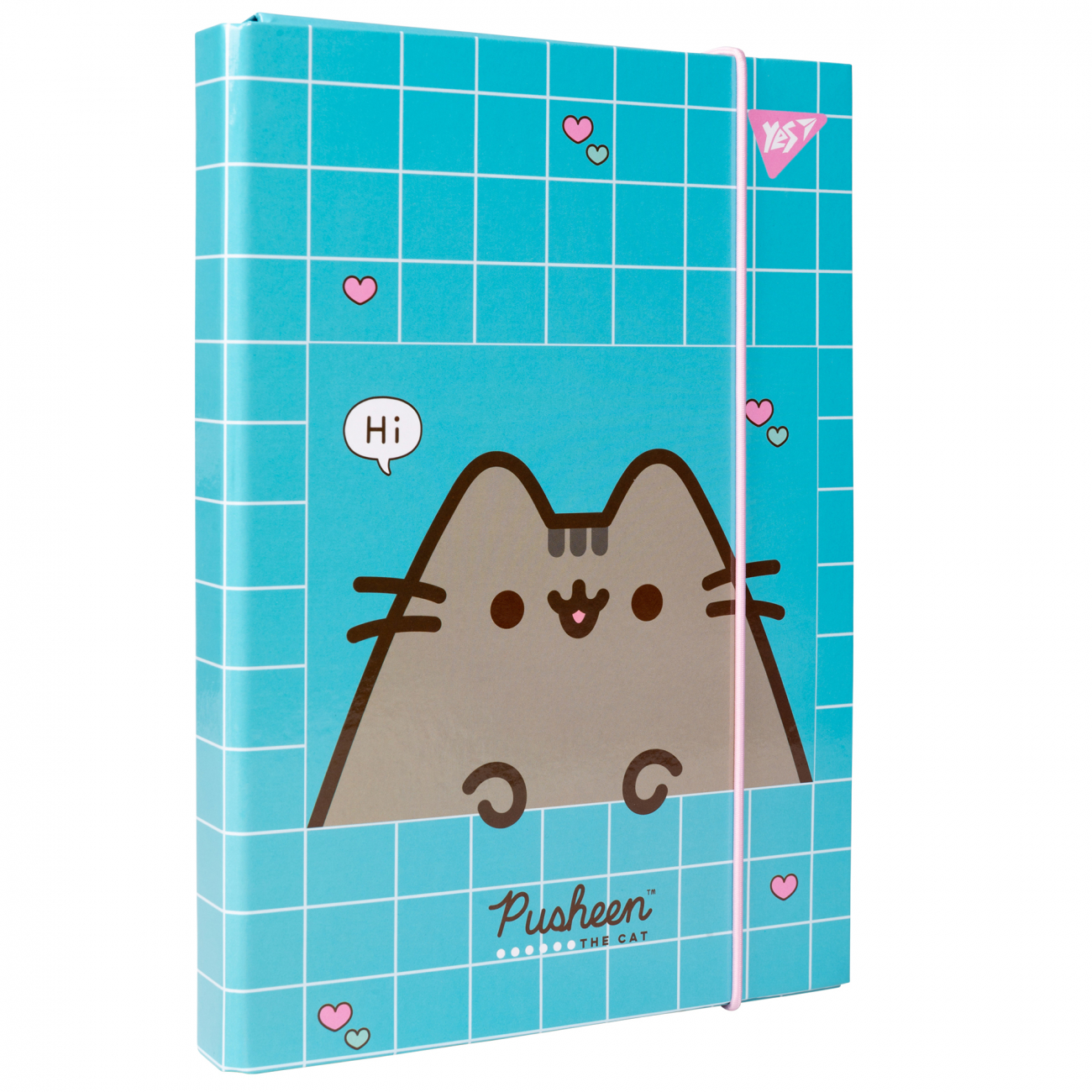 Папка для зош. В5 «Pusheen» на резинці картон