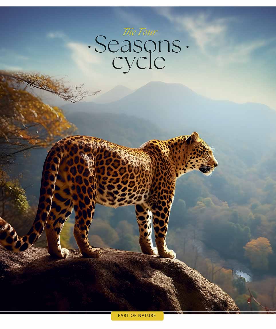 Зошит 60 аркушів клітинка «Four seasons» УФ-лак