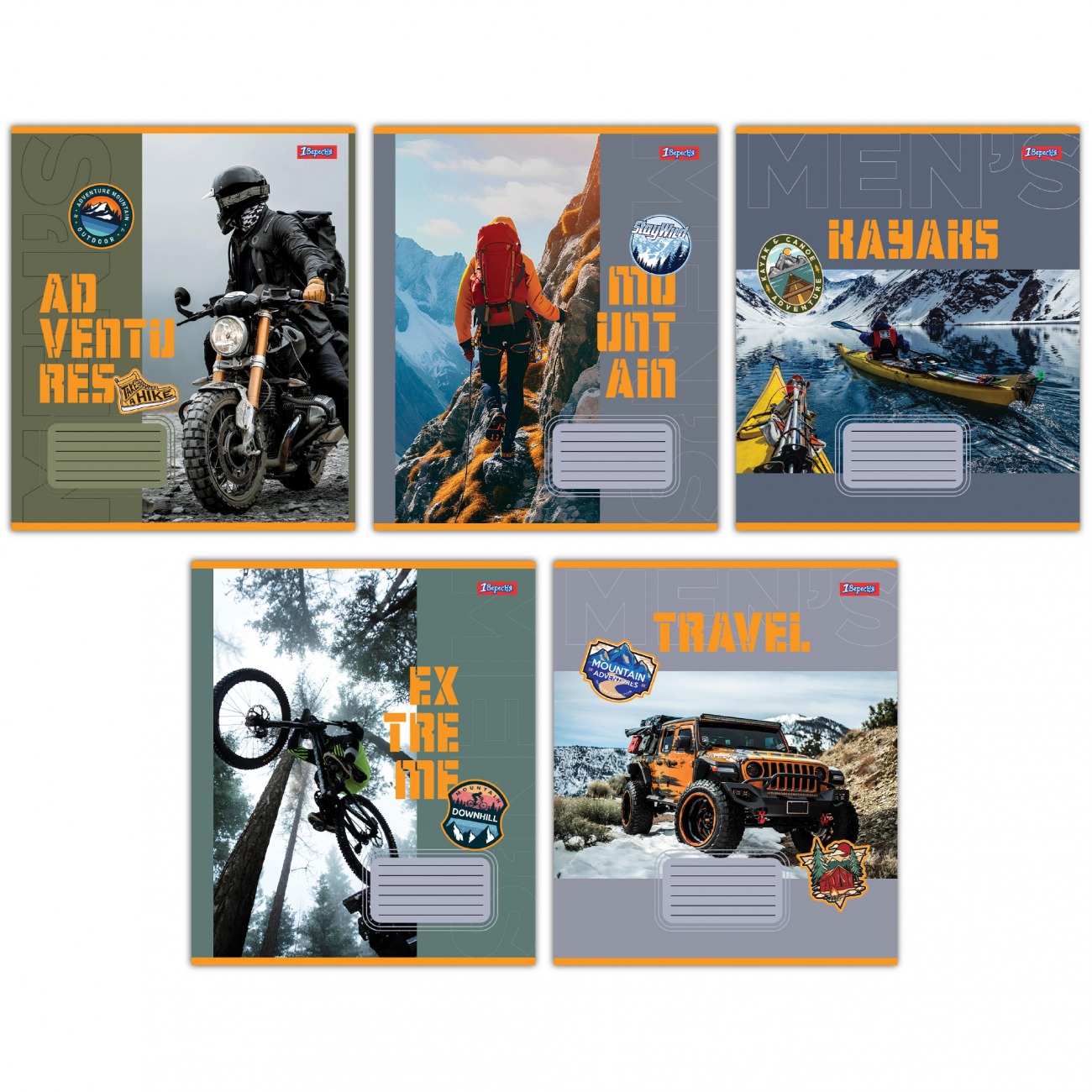 Зошит 48 аркушів лінія 1В Mens hobby