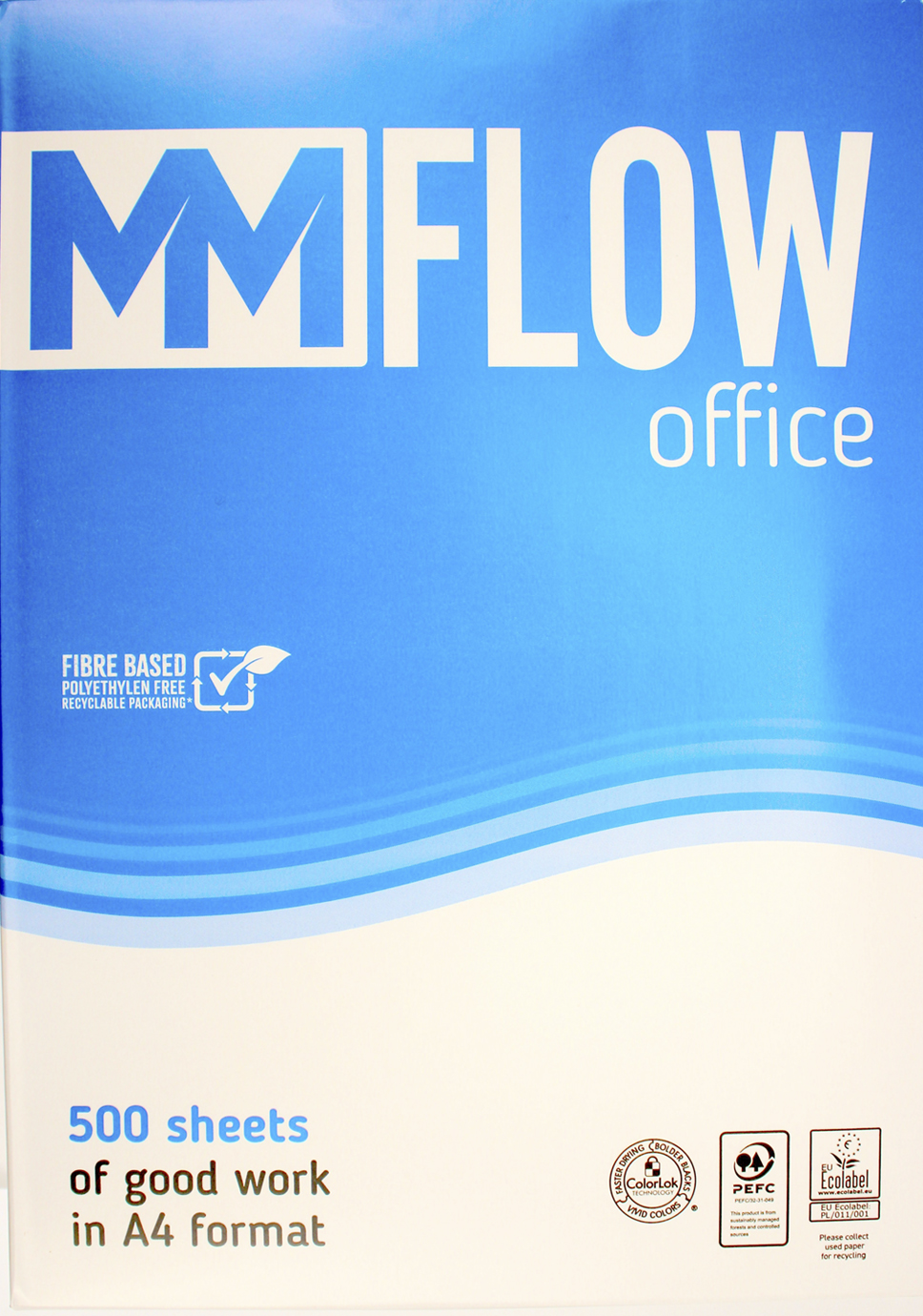 Папір офісний А4 «MM Flow Office» 80г/м2 В (500арк)