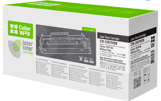 Картридж CANON 057 LBP223/226/228/MF443/445/446/MF449 black (без чіпа)