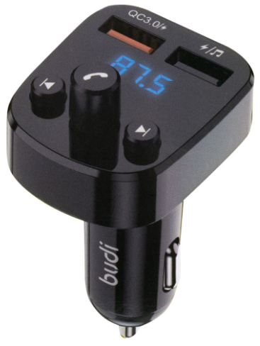FM модулятор BT Budi 18W 2USB, швидка зарядка