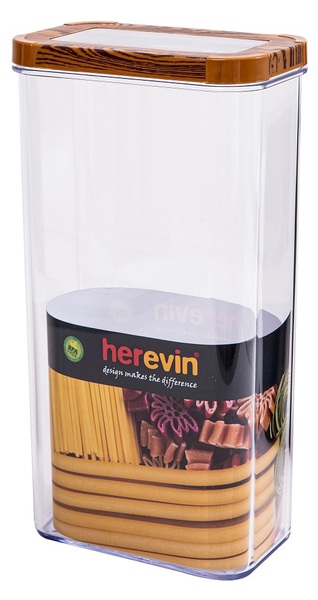 Контейнер для харч. прод. пластиковий «Herevin Wood» Transparent Lid 3л