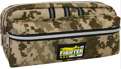 Пенал «Fighter» 1 відділення 2 кишені в слюді