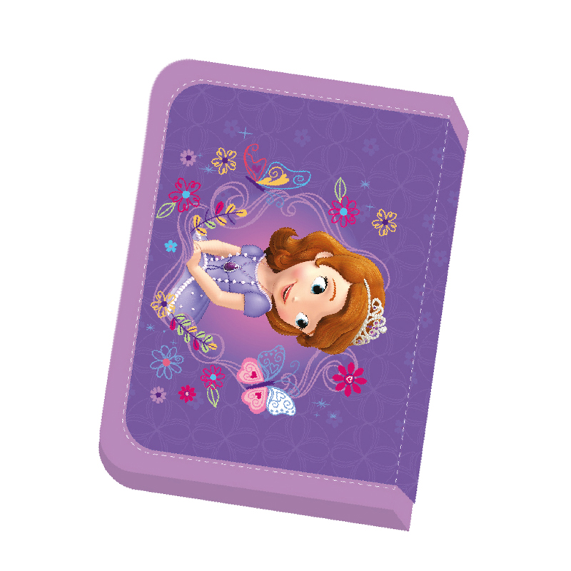 Пенал Disney Sofia, 1 відділення, з 2 відворотами, 21×13,5×4см