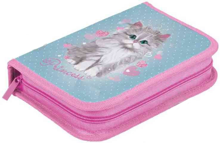 Пенал Princess Cat 1 відділення, з 1 відворотом, без наповнення
