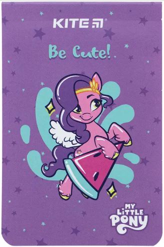 Блокнот А7 48 аркушів клітинка картонний My Little Pony