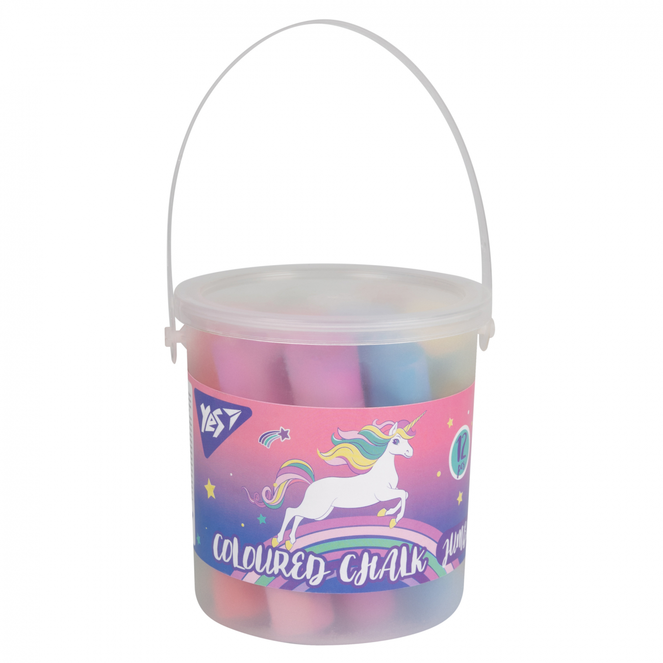 Крейда кольорова 12 шт Jumbo Glamour у відрі