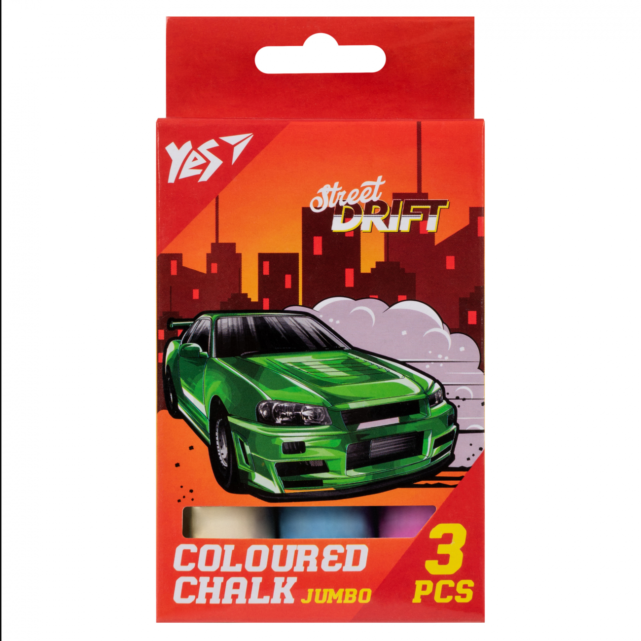 Крейда кольорова 3 шт Jumbo Street Drift