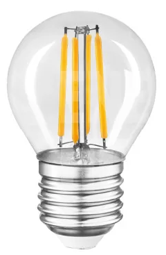 Лампа «Etron Filament Power» прозоре скло LED 1-EFP-1145 G45 12Вт 3000K Е27