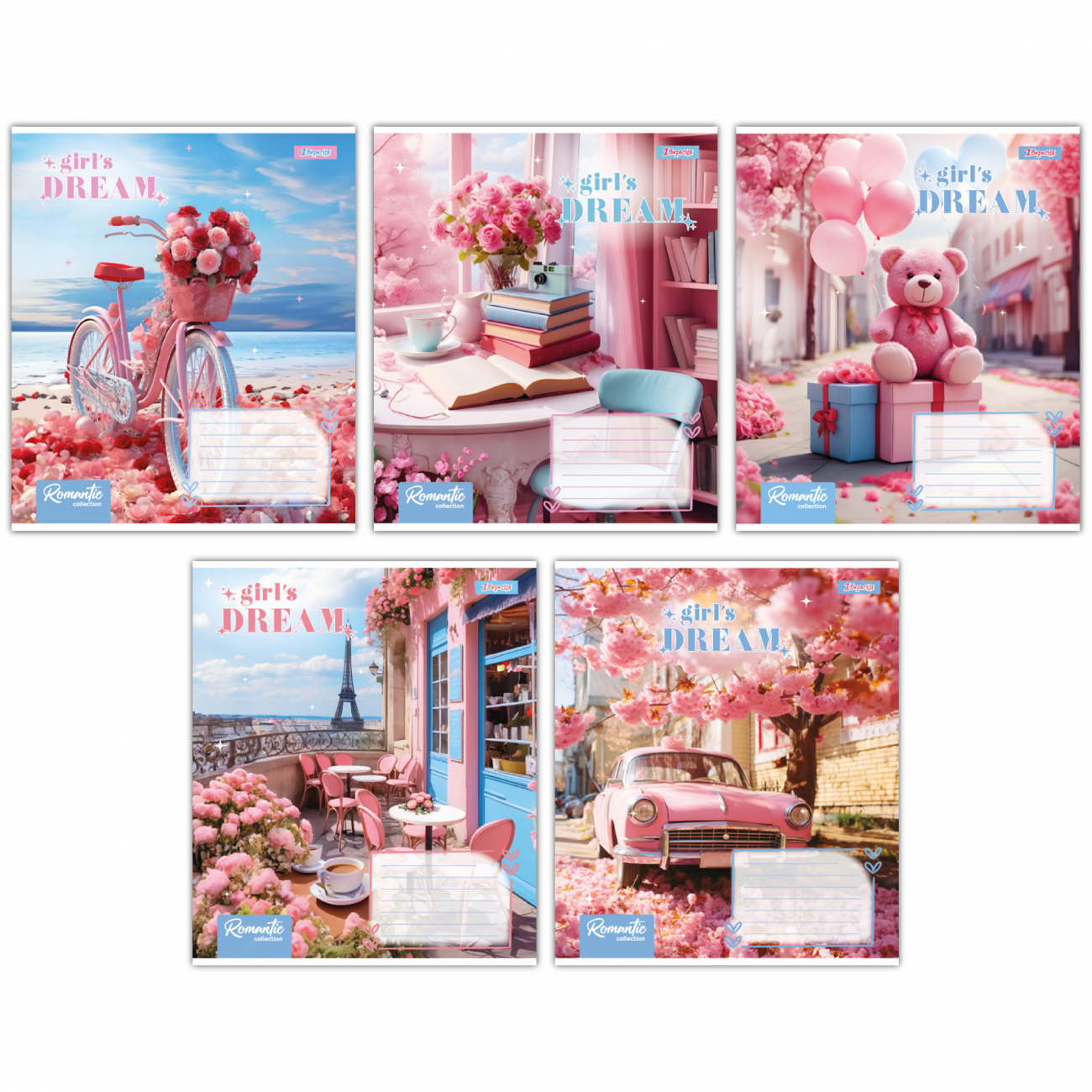 Зошит 36 аркушів лінія 1В Girls dream