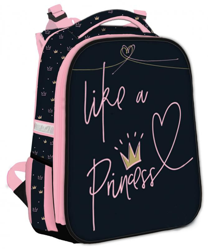 Рюкзак каркасний «School Case» Princess, 2 відділення, 2карм.39×28×21см