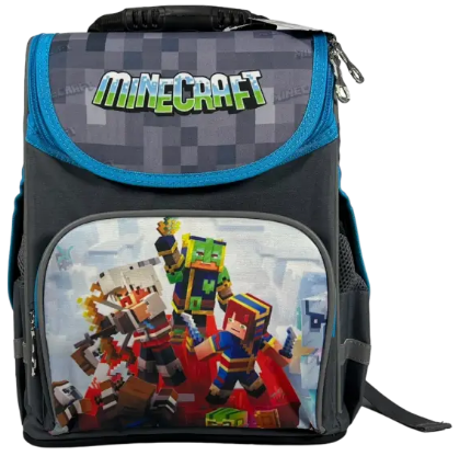 Рюкзак каркасний Minecraft, 1осн. від., 3дод. 34×26×15см