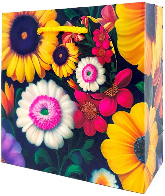 Пакет подарунковий 16×16×7см