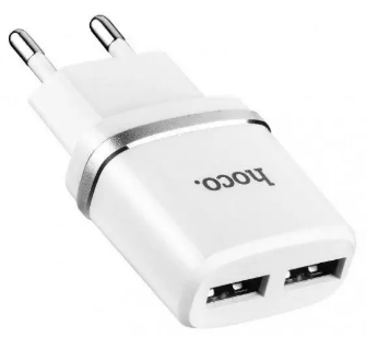 Зарядний пристрій 2USB 2.4A white