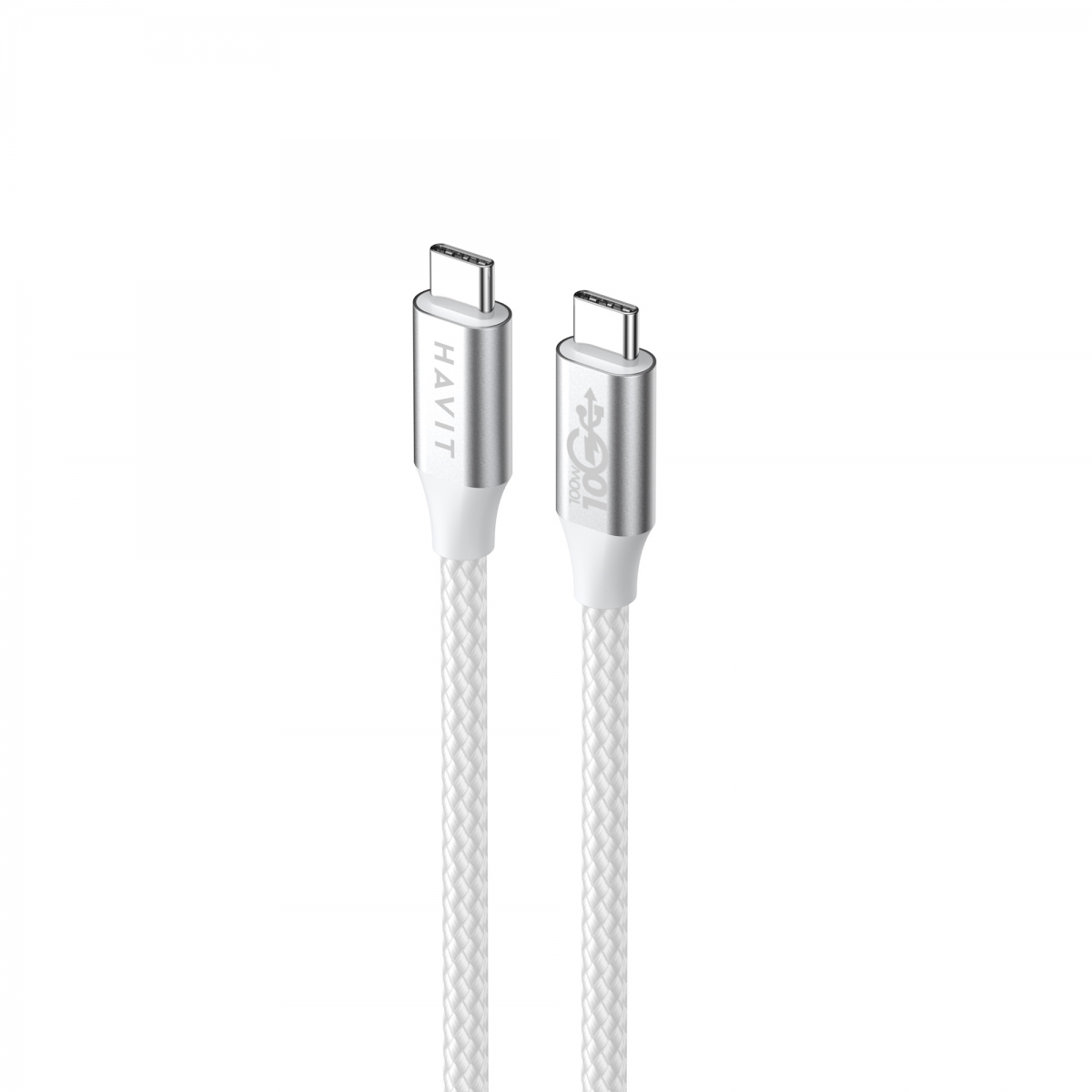Кабель Type C >Type C HV-CB6290 PD100W 5A 1м, white