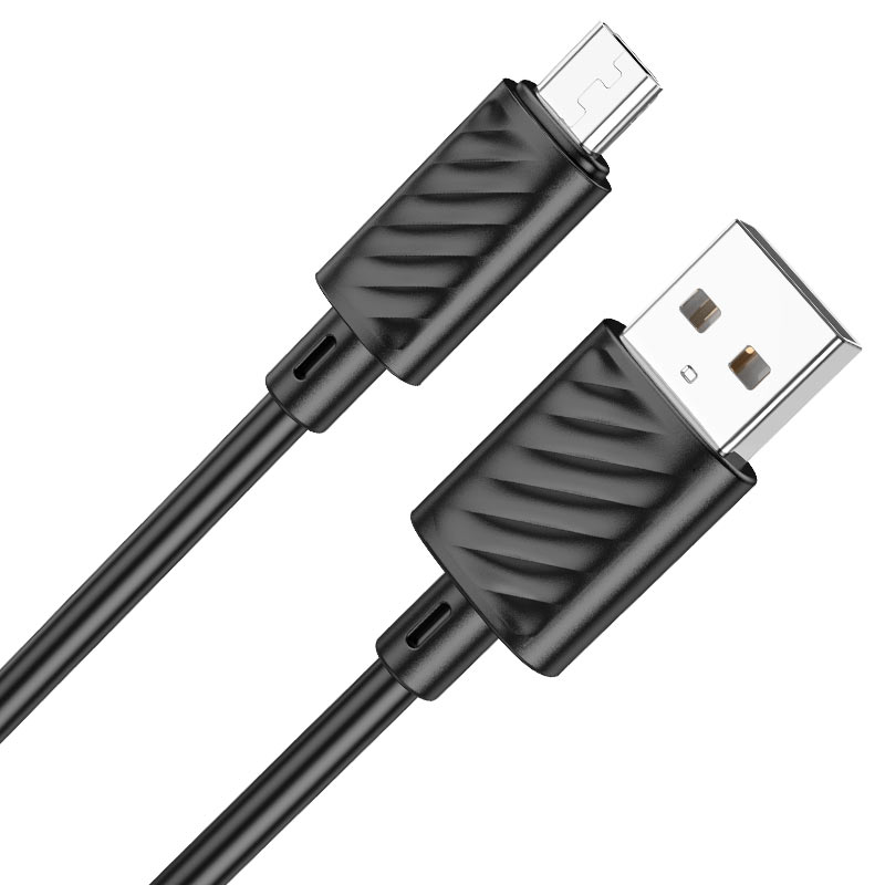 Кабель USB > microUSB X88 1м 2.4А black
