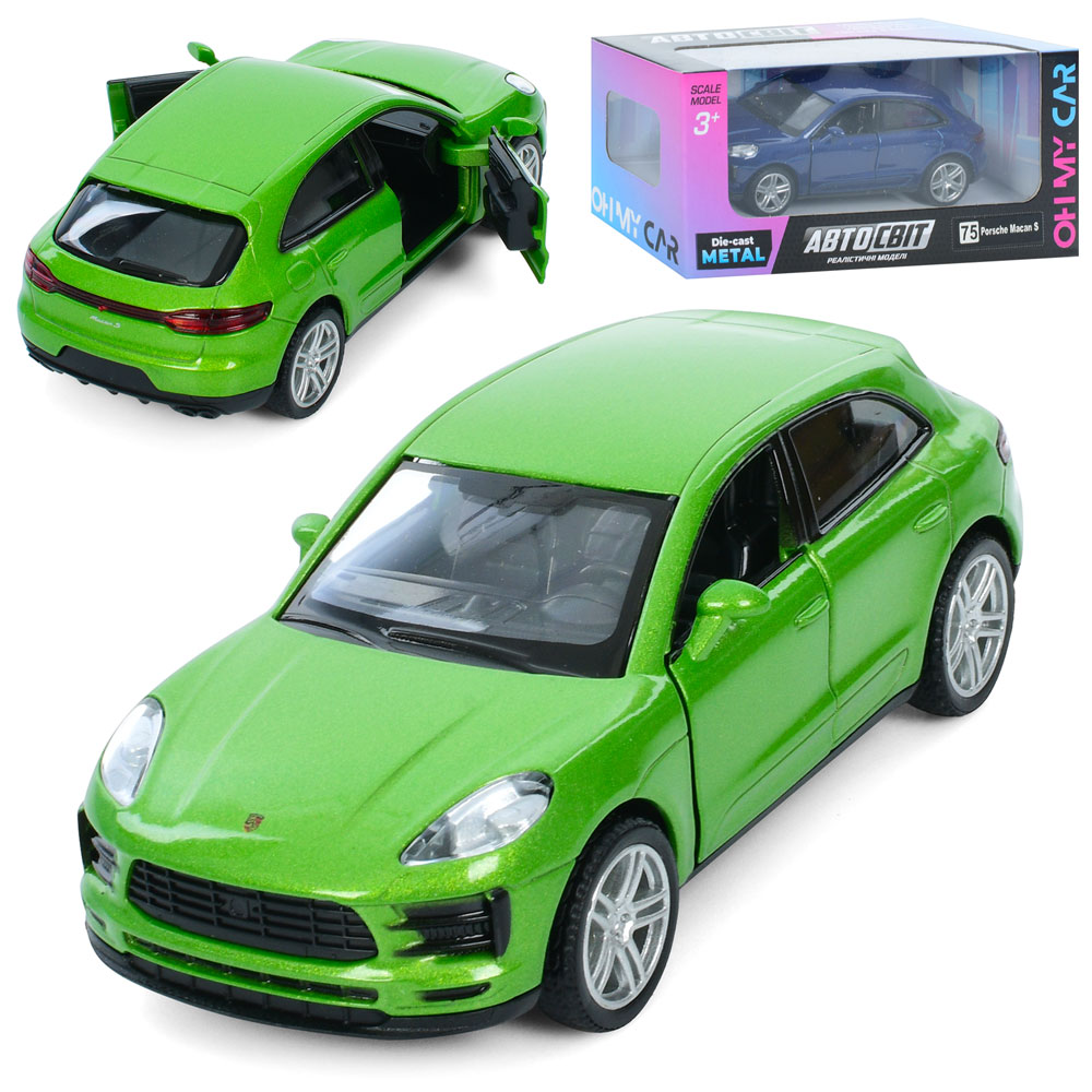 Машина металева інер-а, Porsche Macan S 2019 (1:42) 11,5см