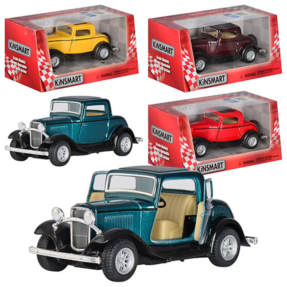 Машина інер-а металева Ford 3 Window Coupe 1932 (1:34) , в коробці, 16×7,5×8см