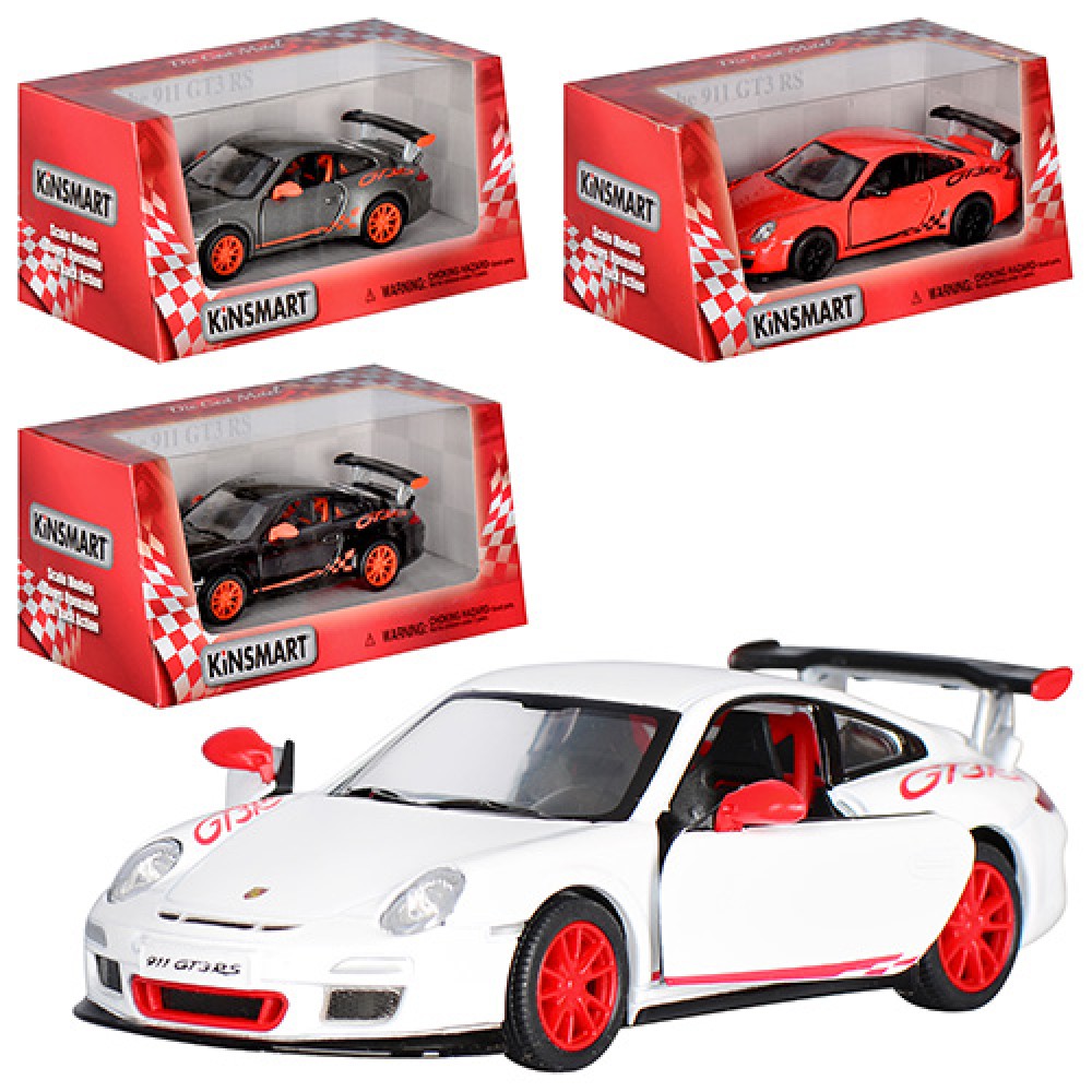 Машина інер-а металева Porsche 911 GT3 PS (1:36) в кор-ці, 16×7,5×8см