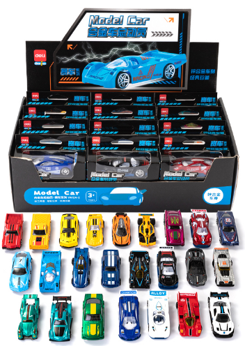 Машина металева «Deli» Sports cars, 24 види