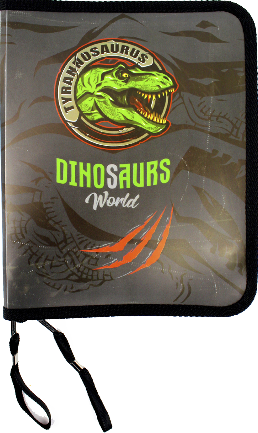 Папка А5 Dino об'ємна, на блискавці