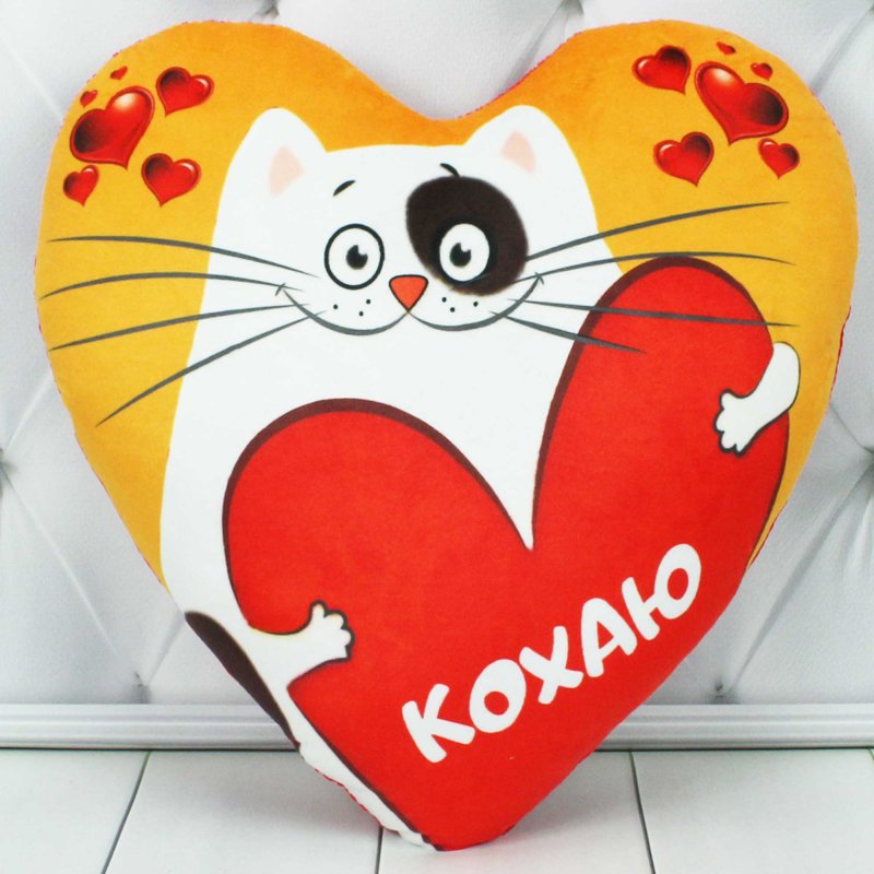 М'яка іграшка «Сердечко закохане кошеня» №2