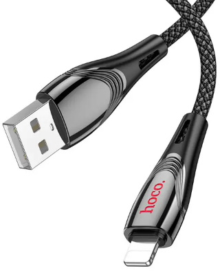Кабель USB > lihgtning U133 2.4A 1м black