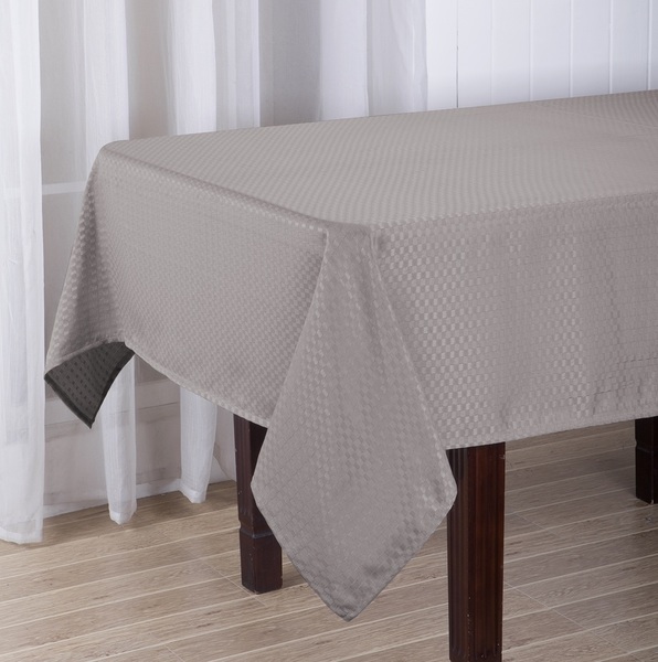 Скатертина «SOHO» Figures Silver 140×180см