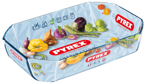 Форма для випічки «Pyrex Inspiration» 33×22×7см 3,2л скло прямокутна