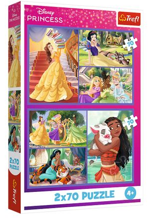Пазли 2×70 елементів Princess Казкові дні