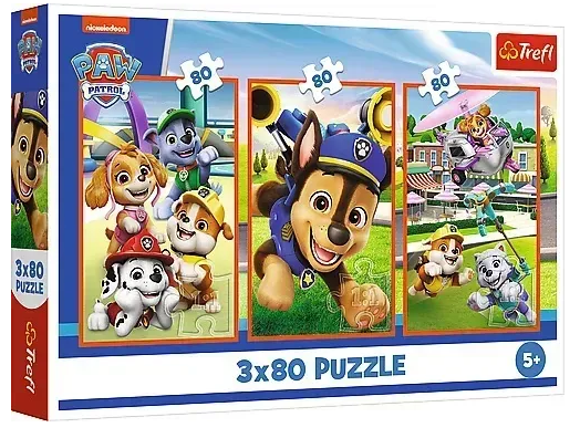 Пазли 3×80 елементів Paw patrol Собача банда