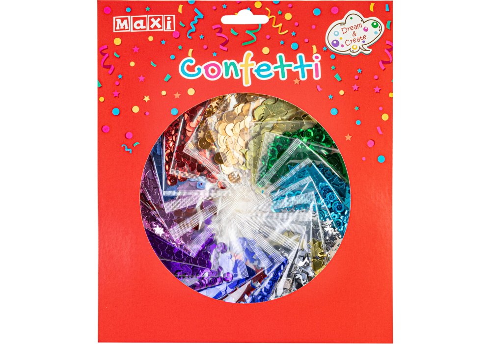 Конфетті для декорування «Maxi» 24 форми/кольори 2г